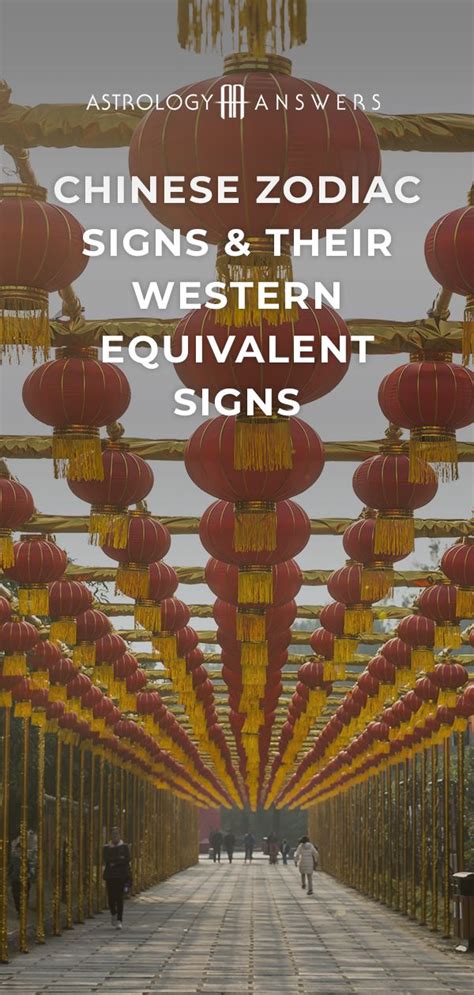 Chinese Zodiac Signs & Their Western Equivalent Signs